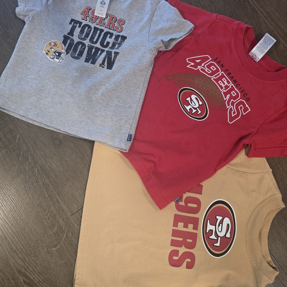 Gerber Kids T-Shirt Set - Red, Gray, Tan